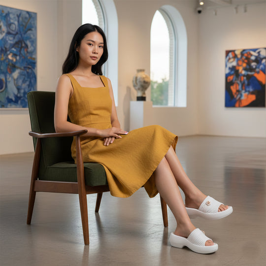 Bersache Extra Soft Classic Casual CHAPPAL with  Regular wear with Ultra Soft & Flexibility Technology  Slippers for Women's-(6291-White)