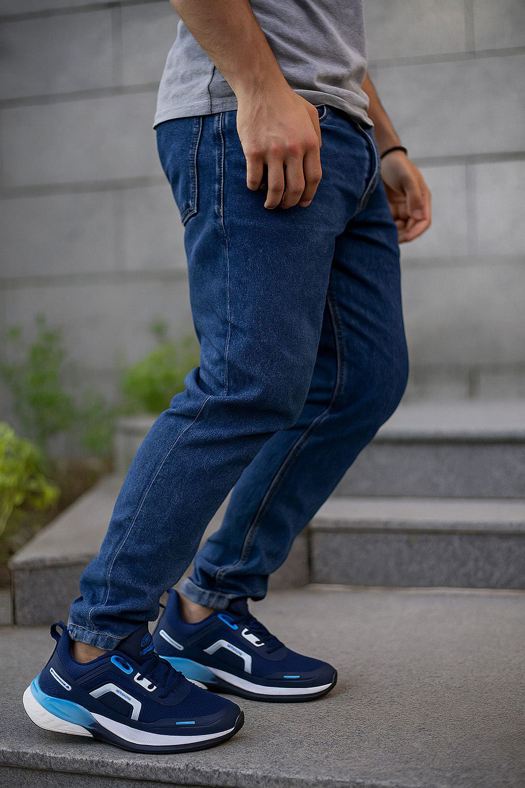 Bersache Premium Casual,Gym, Trending Stylish Running Shoes For Men (9205-Blue)