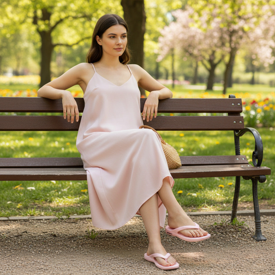 Bersache Extra Soft Classic Casual with  Regular wear with Ultra Soft & Flexibility Technology Sandal's For Women's & Girl's-(6253-Pink)