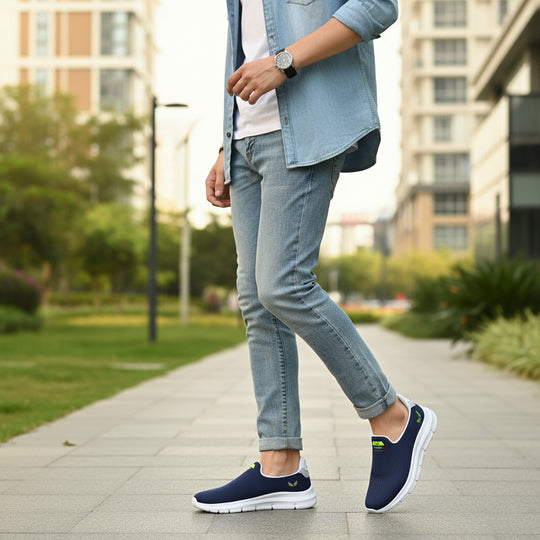 Bersache Lightweight Sports Running Shoes For Men Blue-8071