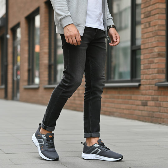 Bersache Premium Sports,Gym, Trending Stylish Running Shoes For Men (8080-Grey)