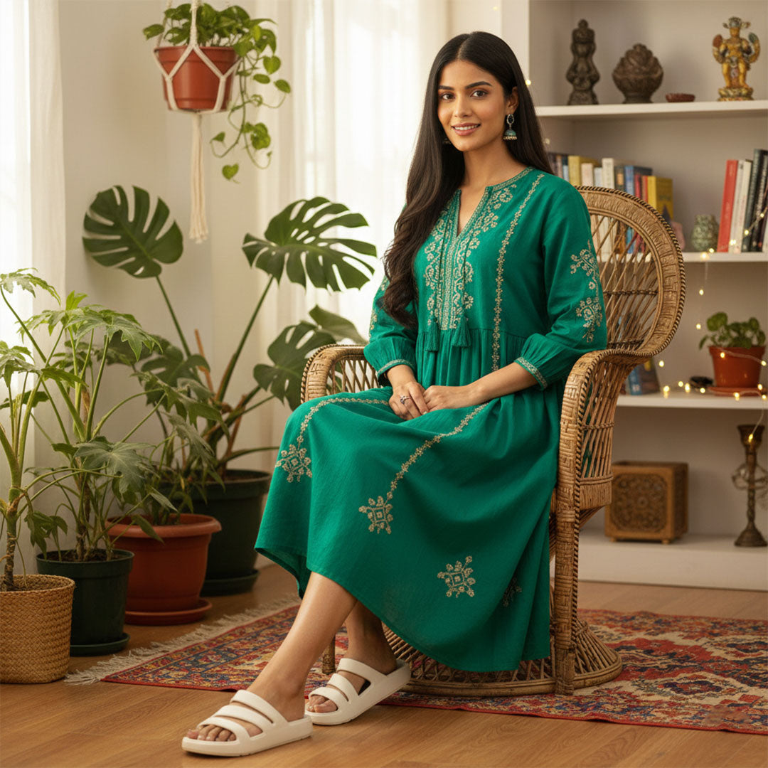 Bersache Extra Soft Classic Casual  with  Regular wear with Ultra Soft & Flexibility Technology Sandal for Women's-(6311-Beige)