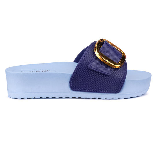 Bersache Extra Soft Classic Casual with  Regular wear with Ultra Soft & Flexibility Technology Flip Flop for Women's & Girl's (6181-Blue)