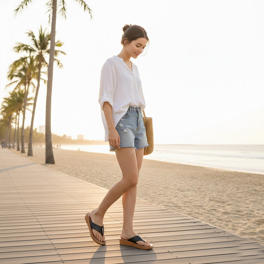 Bersache Extra Soft Classic Casual with  Regular wear with Ultra Soft & Flexibility Technology Sandal For Women's/Girl's-Black-6230