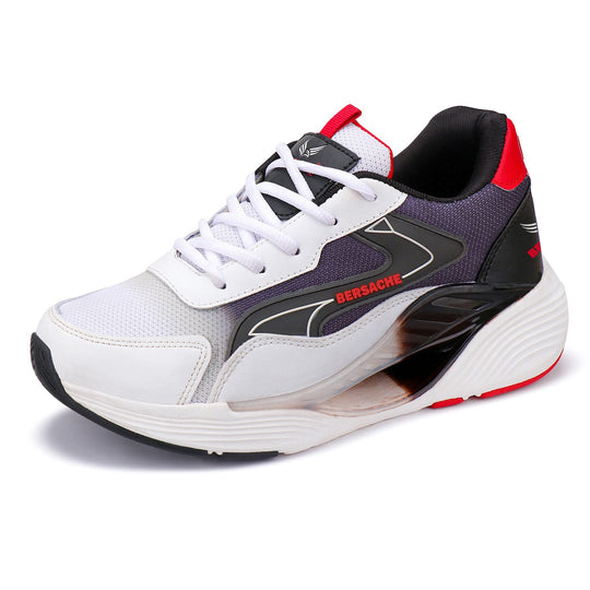 Bersache Lightweight Sports Running Shoes For Men Red-9070