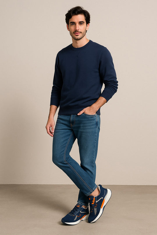 Bersache Sneaker, Loafers ,Casual With Extra Comfort Sneakers For Men (9202-Blue)