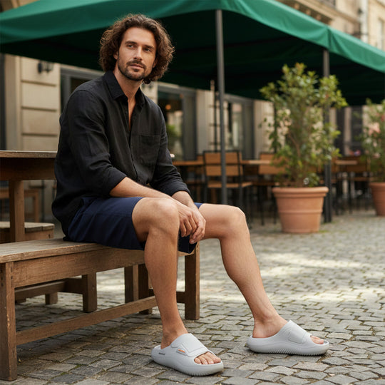 Bersache Extra Soft Classic Casual with  Regular wear with Ultra Soft & Flexibility Technology Flip-Flop for Men's-(6280-Grey)