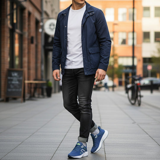 Bersache Premium Sports,Gym, Trending Stylish Running Shoes For Men 8081-Blue