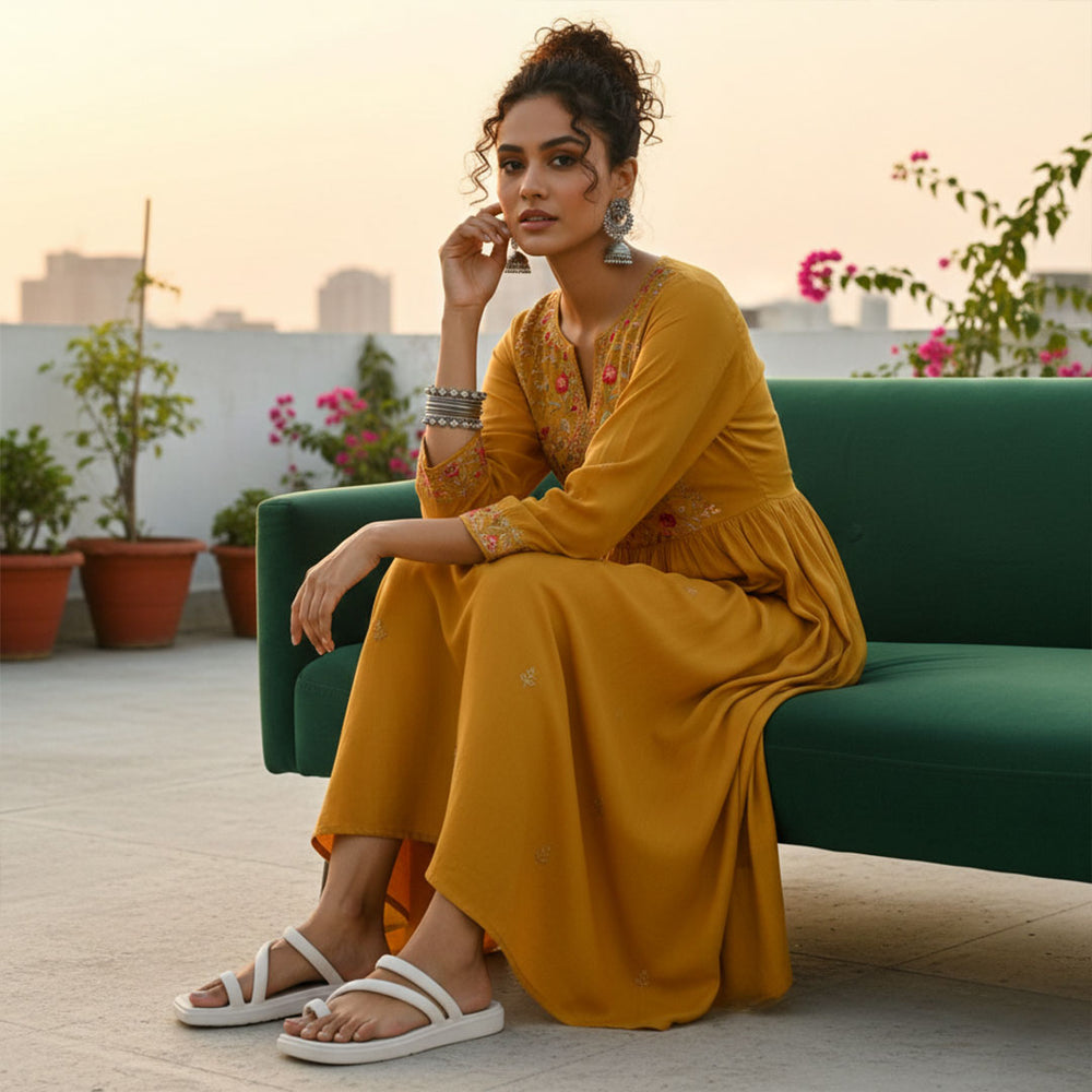 Bersache Extra Soft Classic Casual  with  Regular wear with Ultra Soft & Flexibility Technology Slipper for Women's-(6304-Beige)