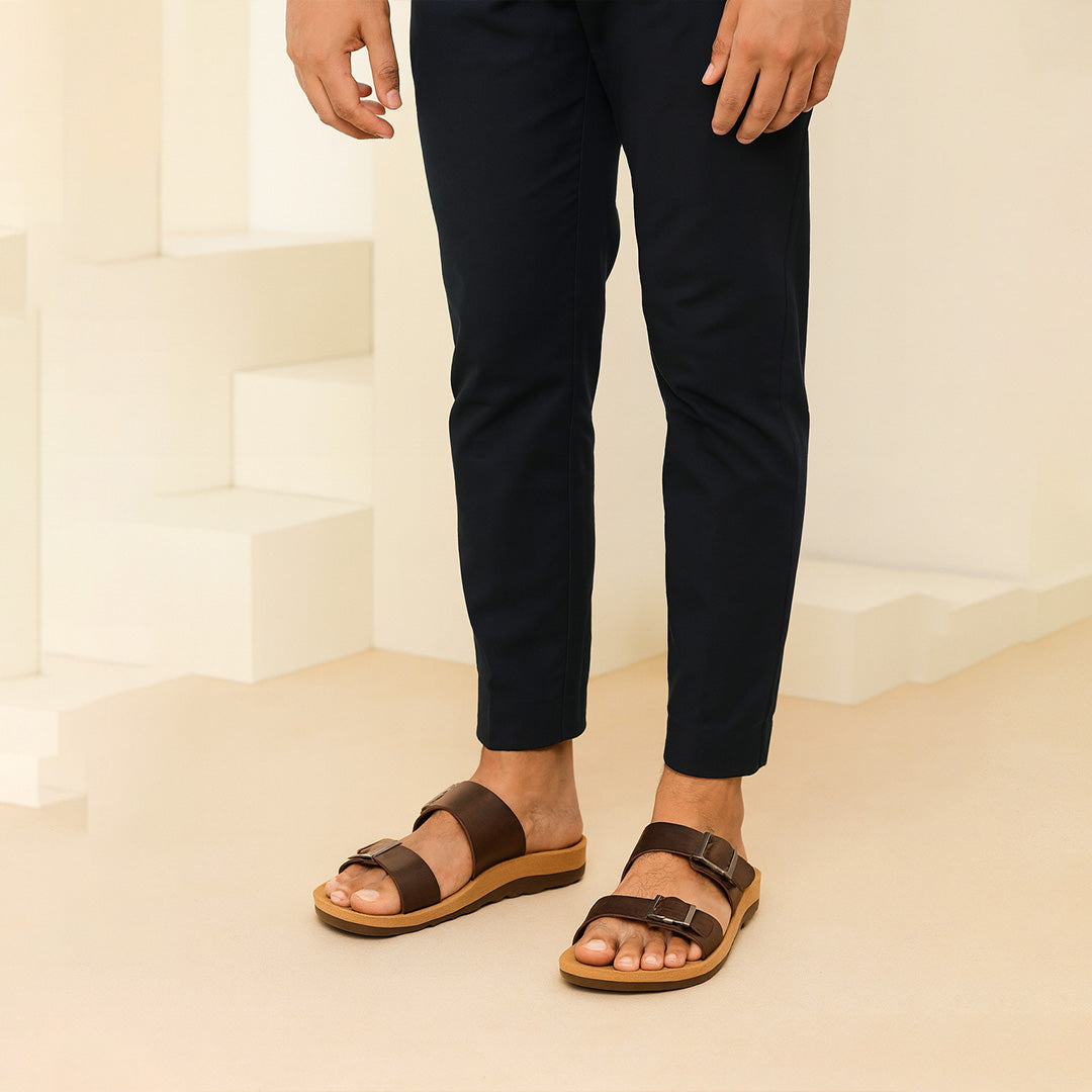 Bersache Extra Soft Classic Casual with  Regular wear with Ultra Soft & Flexibility Technology Flipflop For Men's & Boy's-Brown-6217
