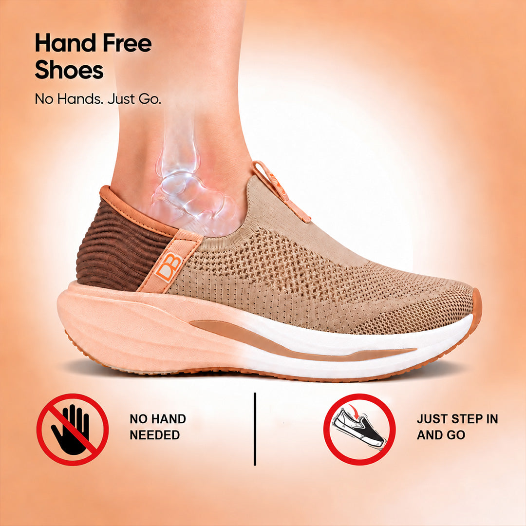 Doctor Bersache Newly Launch Pain Relief Sports Shoes for Men | Diabetic Friendly | Orthopedic Design | Extra Cushioning | Arch Support insole | Brown-DB-137