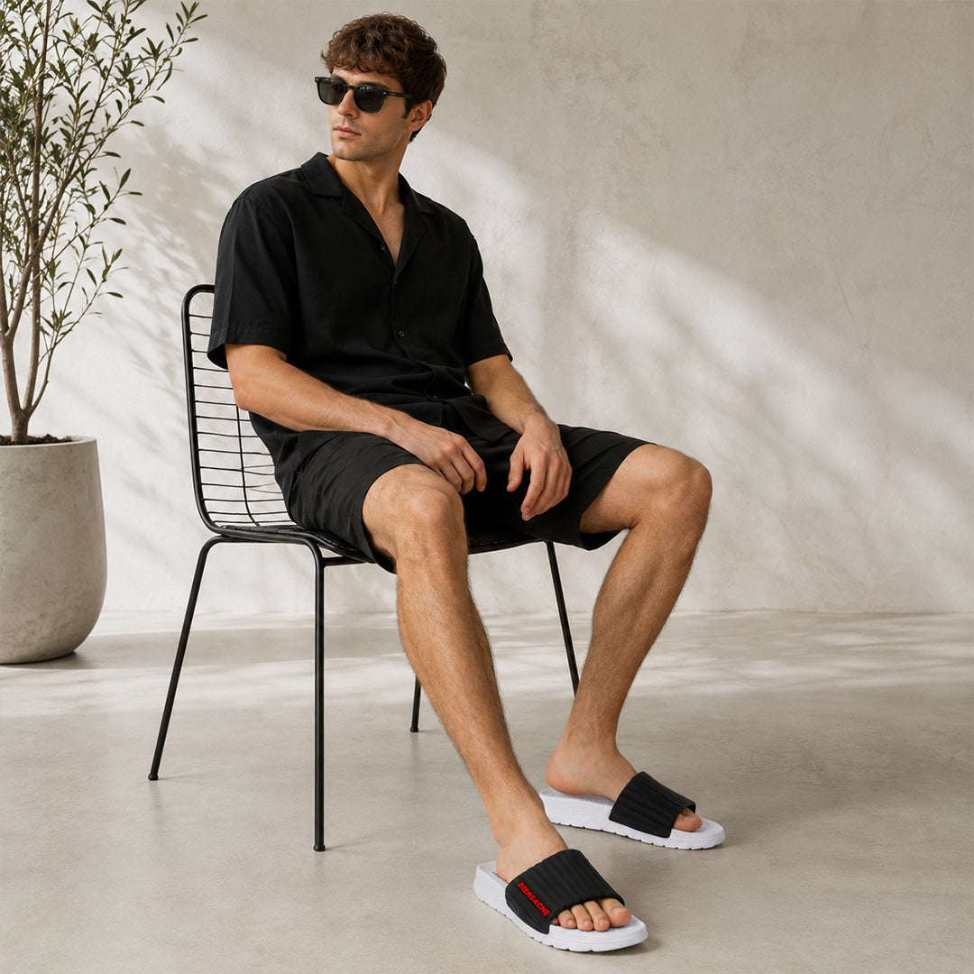 Bersache Extra Soft Classic Casual with  Regular wear with Ultra Soft & Flexibility Technology Slipper For Men's-(White)-6331.