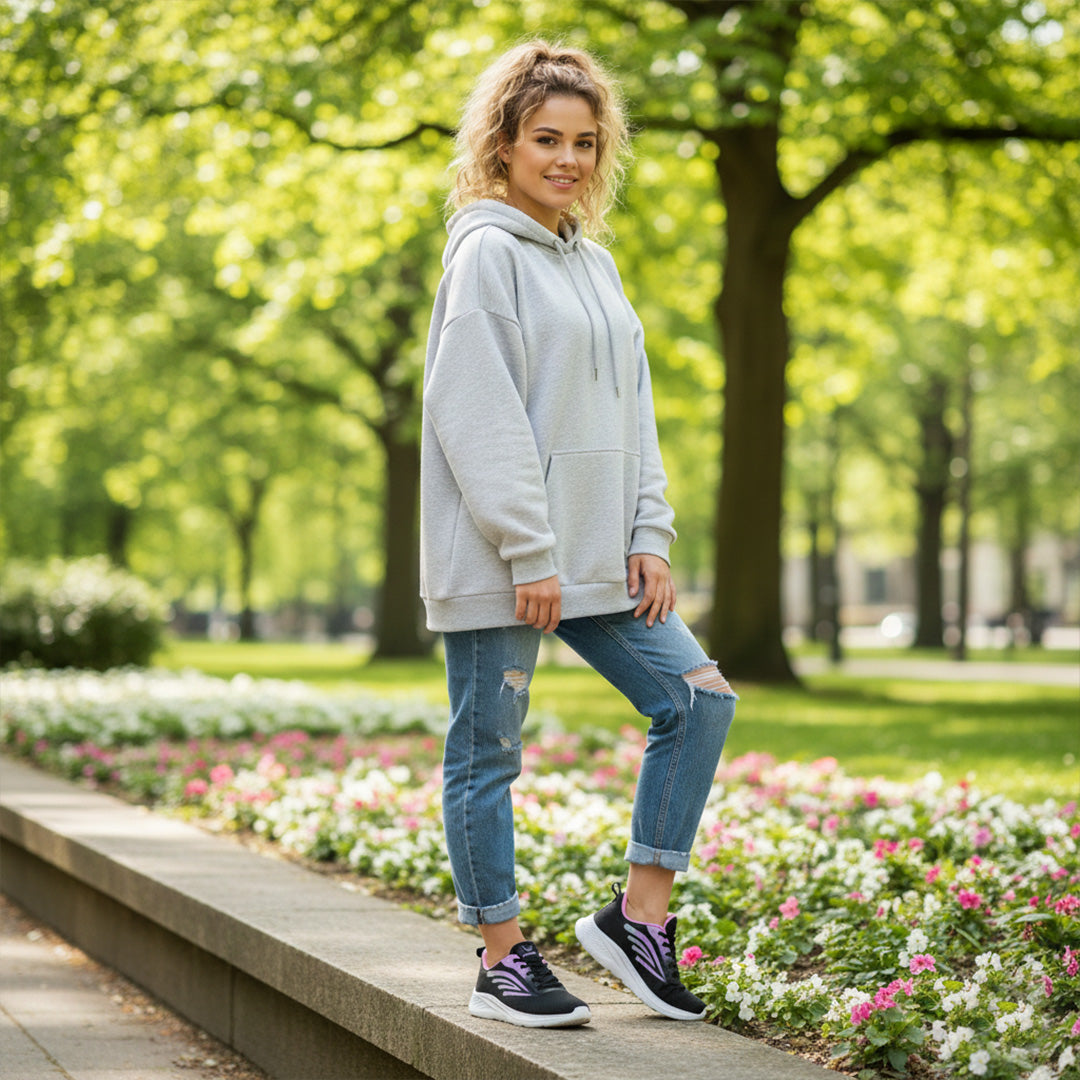 Bersache Premium Sports ,Gym, Trending Stylish Running Colour Changing shoes for Women (8094-Pink)