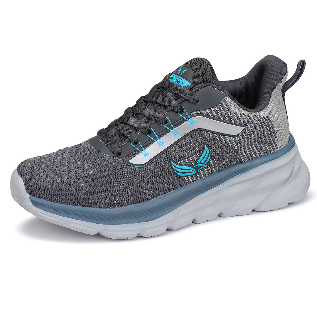 Bersache premium Sports ,Gym, tranding Stylish Running shoes for men -8012 (Grey)