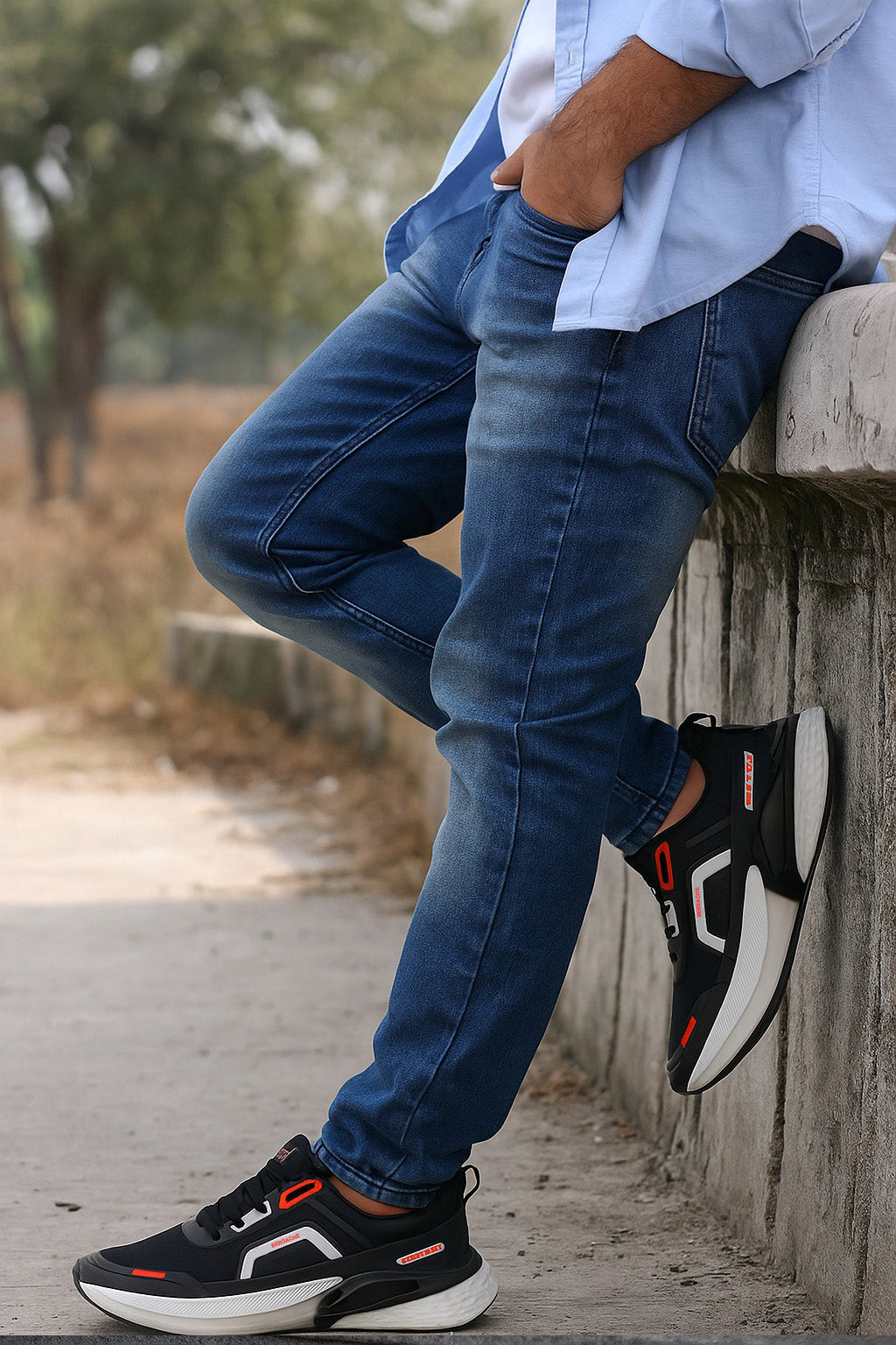 Bersache Premium Casual,Gym, Trending Stylish Running Shoes For Men (9206-Black)