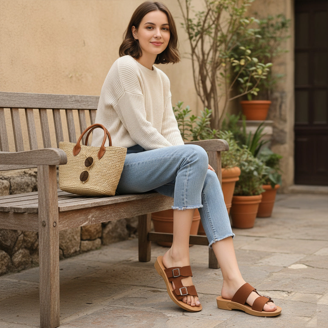 Bersache Extra Soft Classic Casual with  Regular wear with Ultra Soft & Flexibility Technology Flip Flop For women's/Girl's-(Brown-6234)