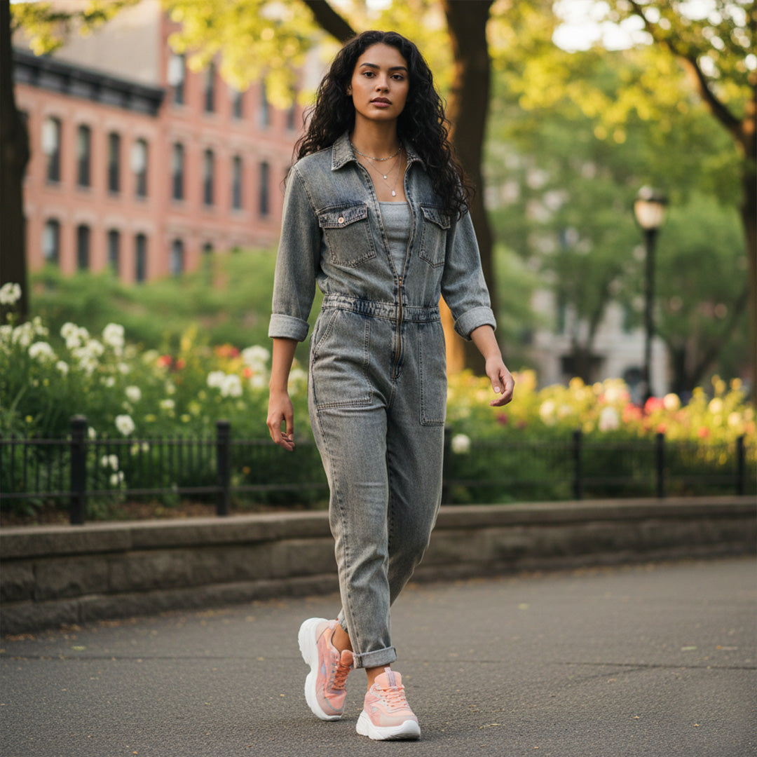 Bersache Sneaker, Loafers ,Casual with Extra comfort Sneaker Colour Changing shoes for Women (Pink-8105)