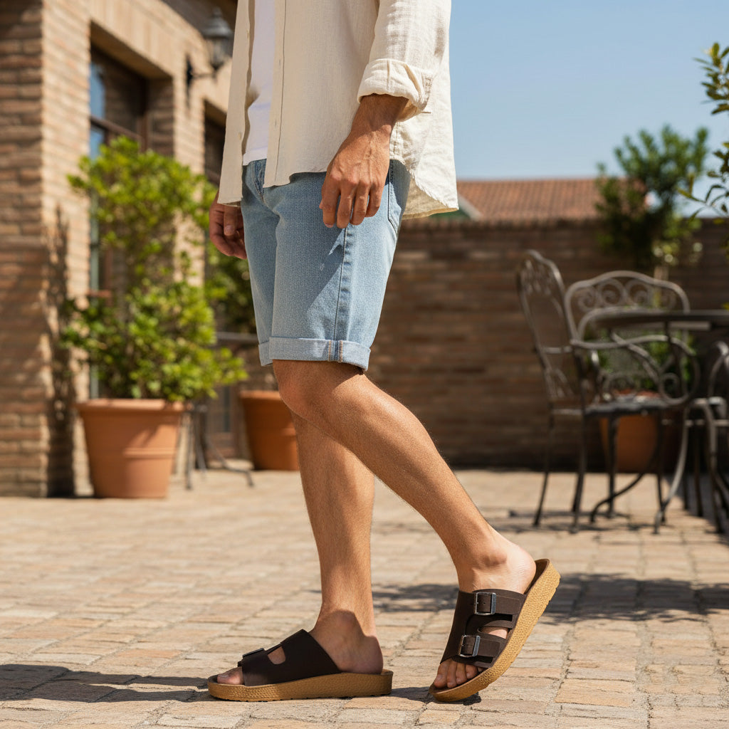 Bersache Extra Soft Classic Casual with  Regular wear with Ultra Soft & Flexibility Technology Slipper For Men's & Boy's-Dark Brown-6219