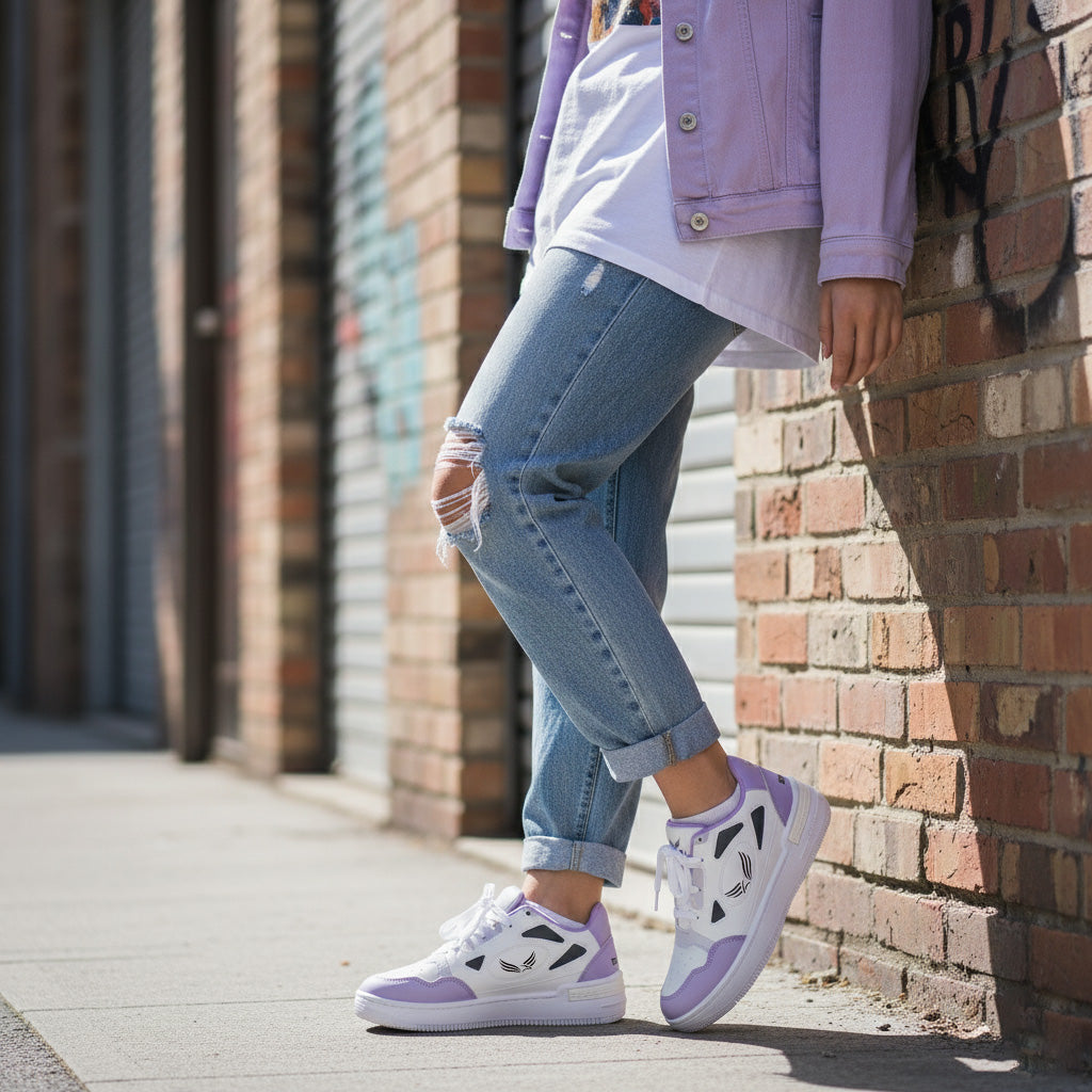 Bersache Sneaker, Loafers ,Casual with Extra comfort Sneaker Colour Changing shoes for Women (Purple-8067)