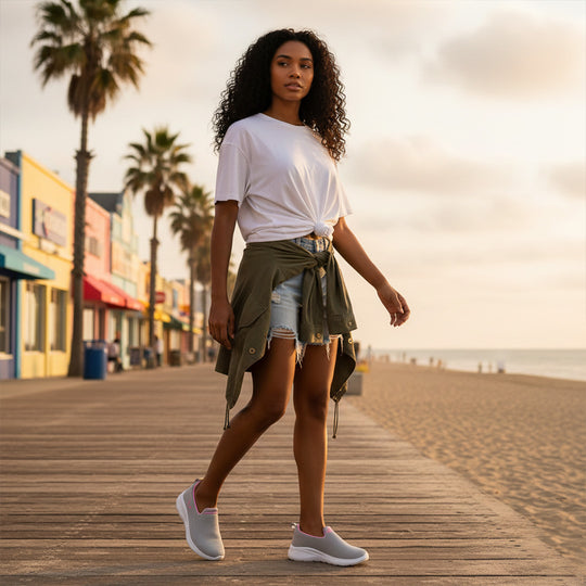 Bersache Sneaker, Loafers ,Casual with Extra comfort Sneaker Colour Changing shoes for Women (Grey-8098)