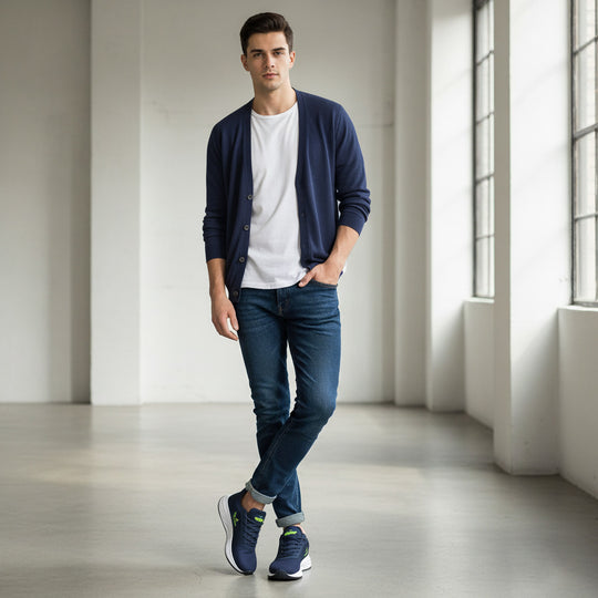 Bersache Premium Sports ,Gym, Trending Stylish Running Shoes For Men Blue-8069