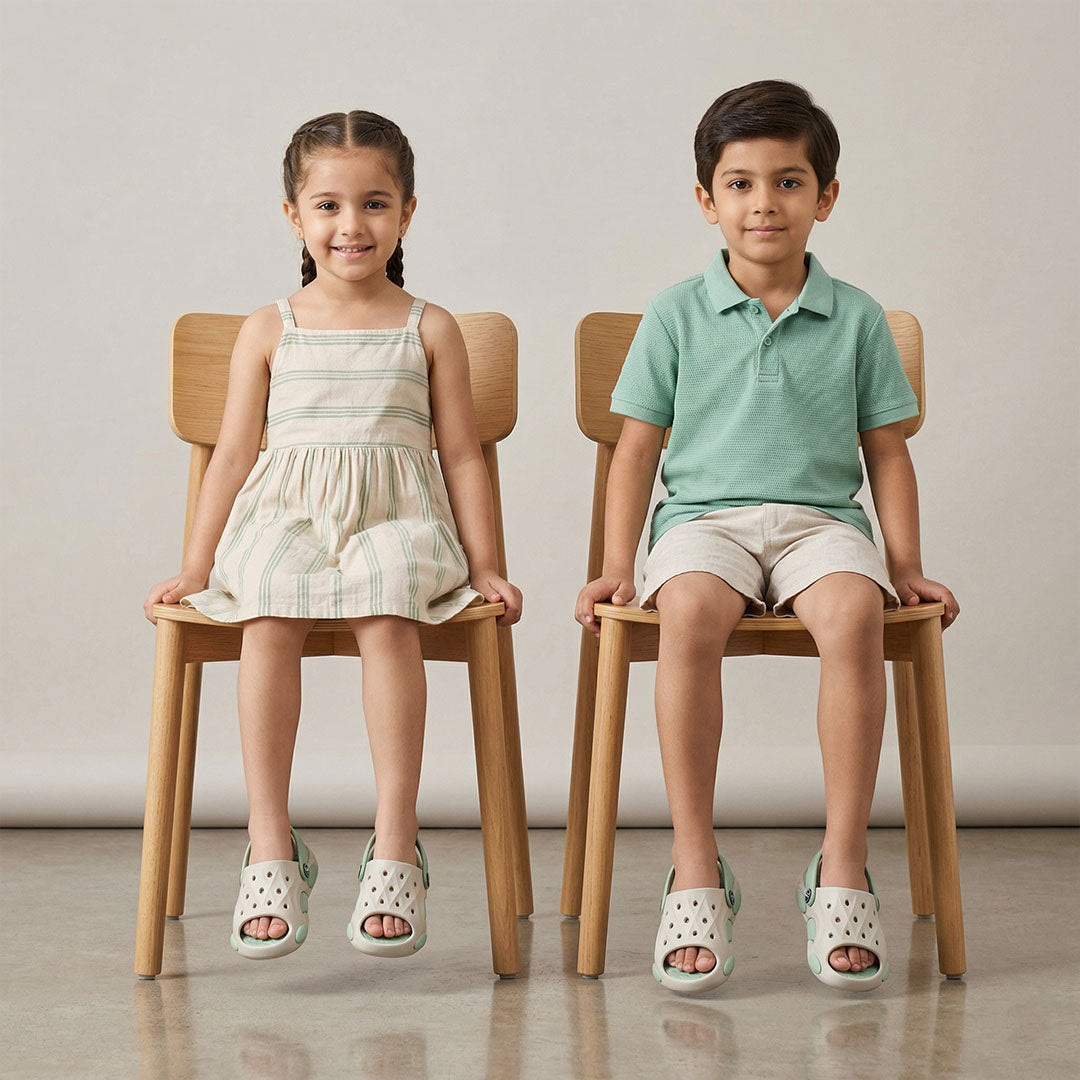 Bersache Extra Soft Classic Casual CHAPPAL with  Regular wear with Ultra Soft & Flexibility Technology Clog's for Kids's - Beige -6318.