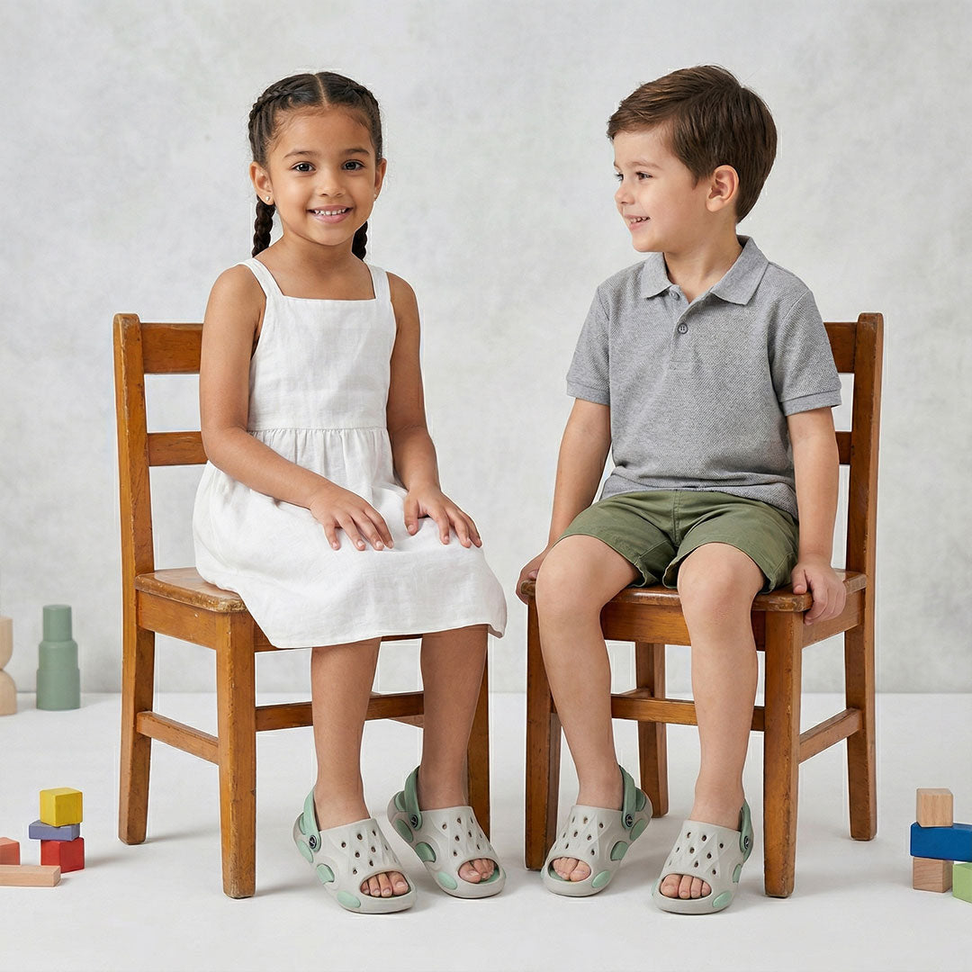 Bersache Extra Soft Classic Casual CHAPPAL with  Regular wear with Ultra Soft & Flexibility Technology Sandal for Kids's - Beige -6318.