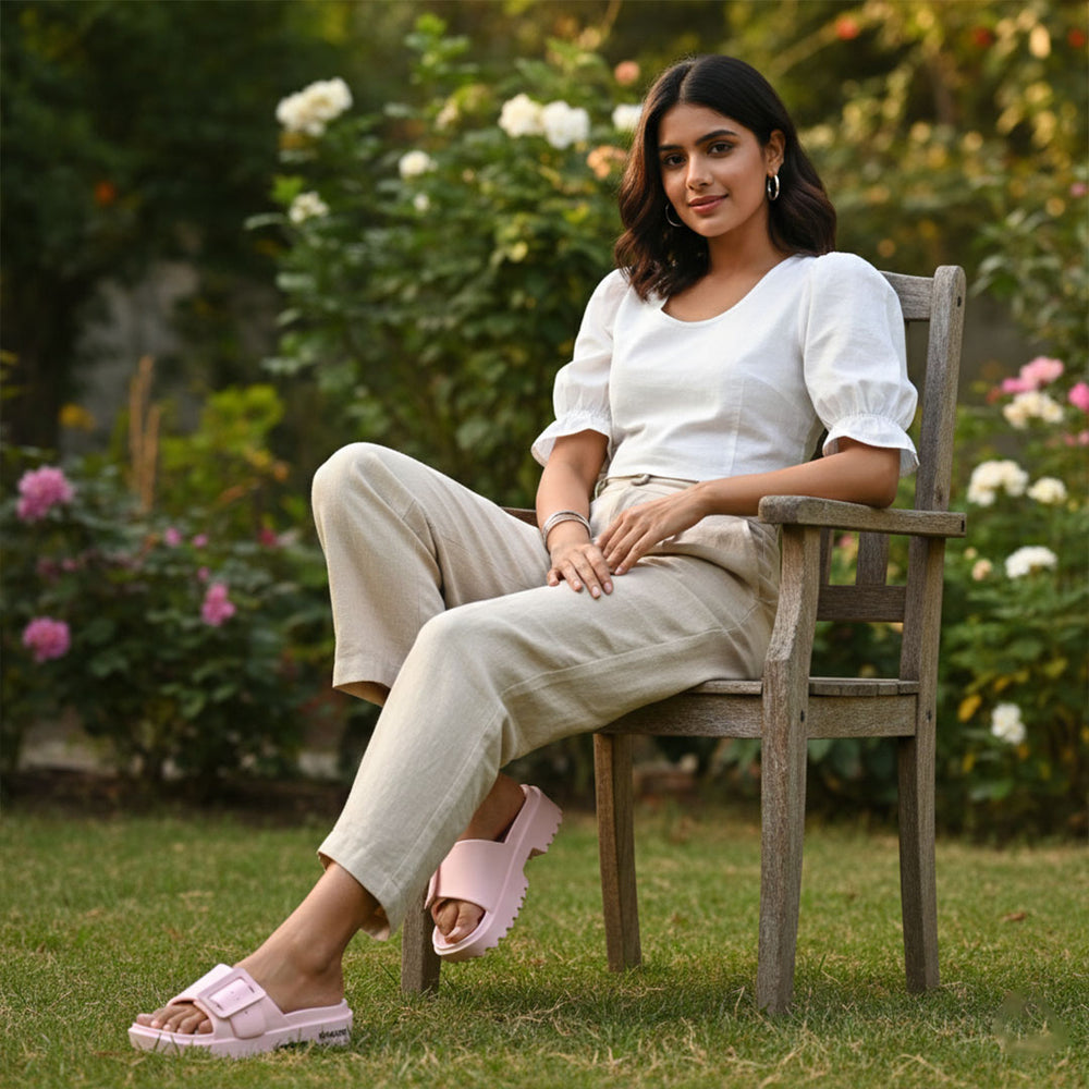 Bersache Extra Soft Classic Casual  with  Regular wear with Ultra Soft & Flexibility Technology Flip-Flop for Women's-(6307-Pink)