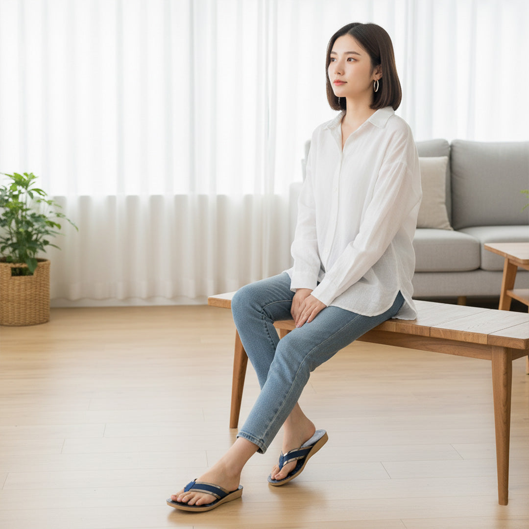 Bersache Extra Soft Classic Casual with  Regular wear with Ultra Soft & Flexibility Technology Sandal's For Women's & Girl's-(6237-Blue)