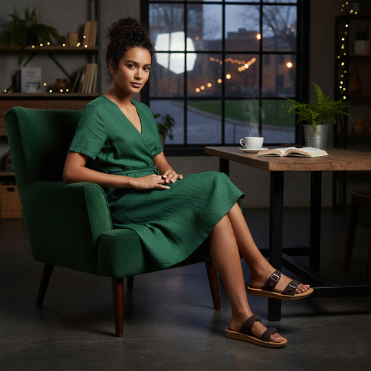 Bersache Extra Soft Classic Casual with  Regular wear with Ultra Soft & Flexibility Technology Slipper For Women's & Girl's-(Dark-Brown-6260)