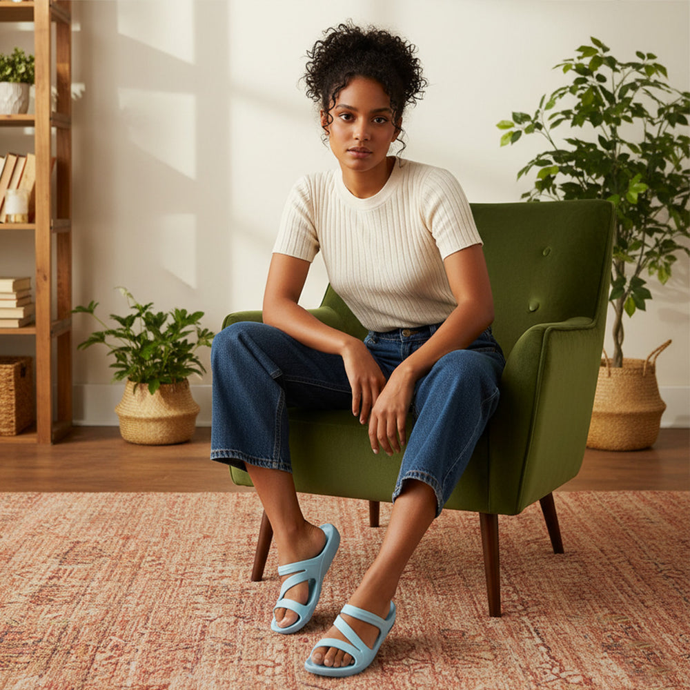 Bersache Extra Soft Classic Casual with  Regular wear with Ultra Soft & Flexibility Technology Flip-Flop for Women's & Girl's (6249-Blue)