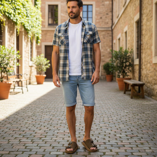 Bersache Extra Soft Classic Casual with  Regular wear with Ultra Soft & Flexibility Technology Sandal For Men's & Boy's-Tan-6220