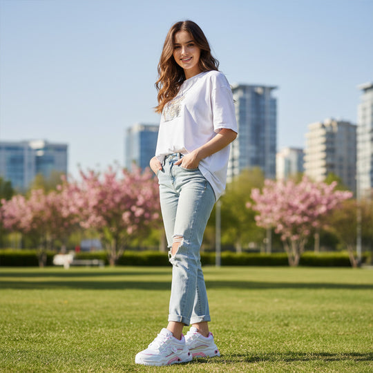 Bersache Sneaker, Loafers ,Casual with Extra comfort Sneaker Colour Changing shoes for Women (Pink-8102)