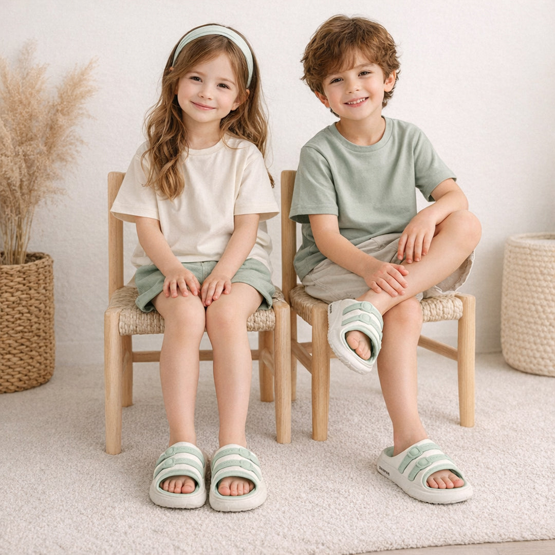 Bersache Extra Soft Classic Casual CHAPPAL with  Regular wear with Ultra Soft & Flexibility Technology Sandal for Kids's - Green -6321.