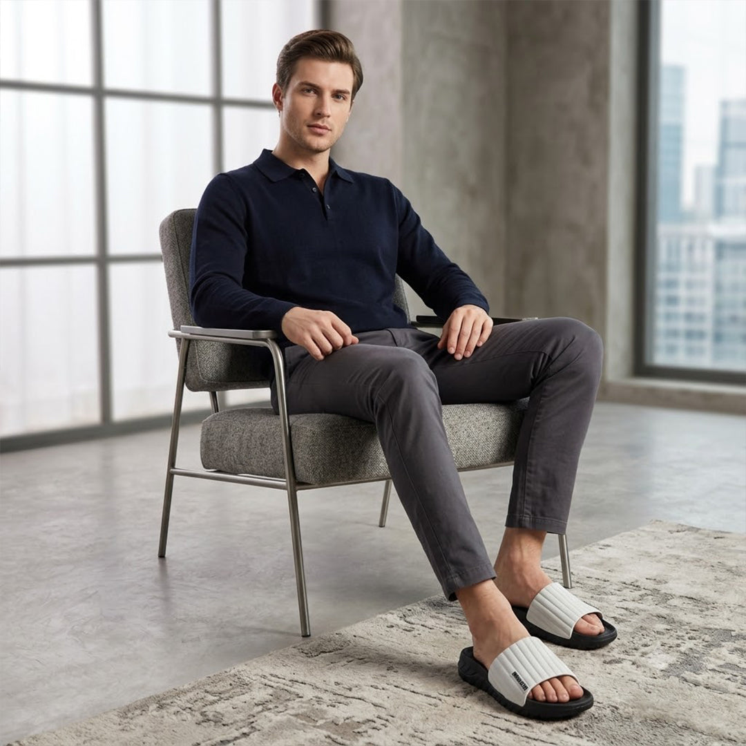 Bersache Extra Soft Classic Casual with  Regular wear with Ultra Soft & Flexibility Technology Flip Flop For Men's-(Black-6332).
