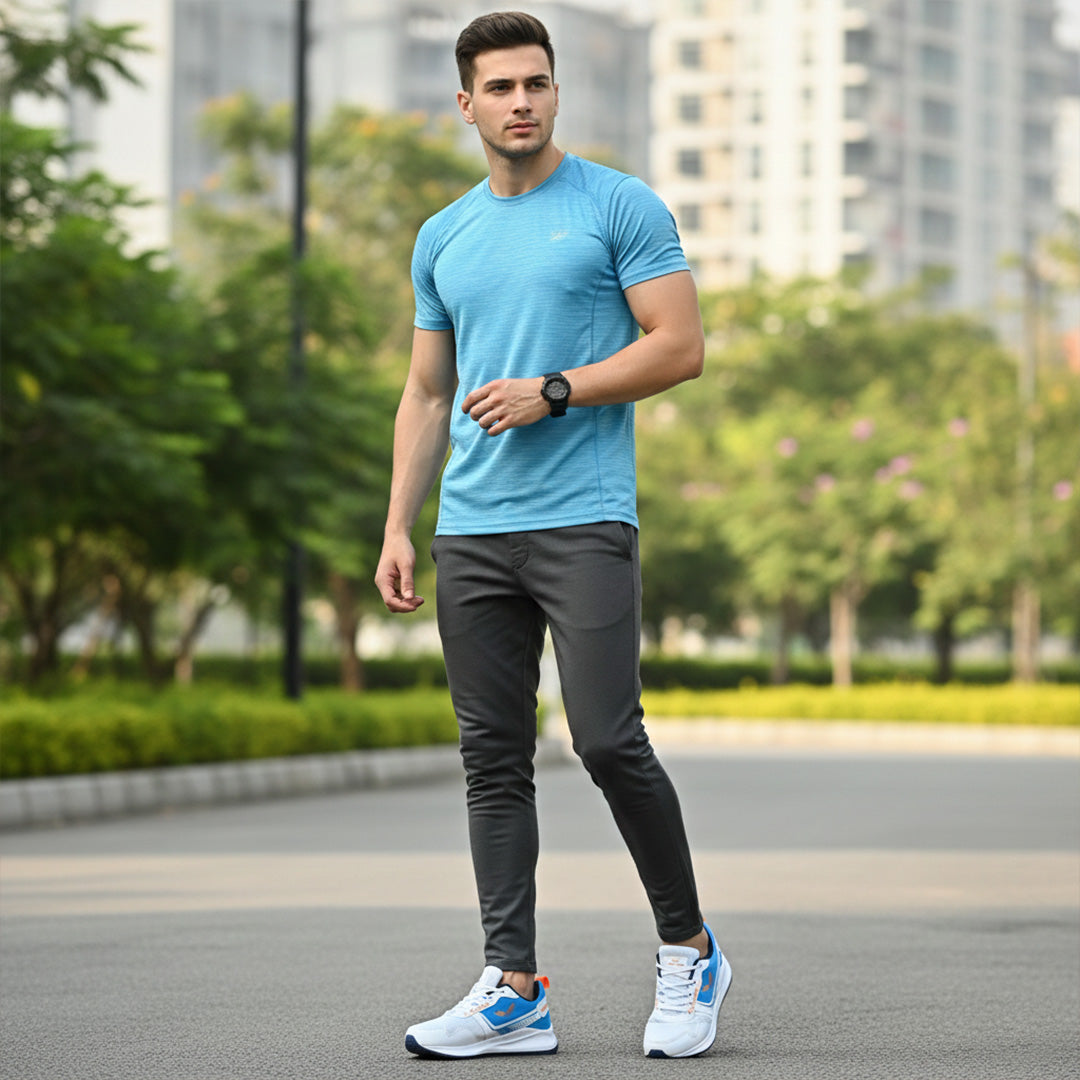 Bersache Lightweight Casual Sneaker Shoes For Men (White-8108)