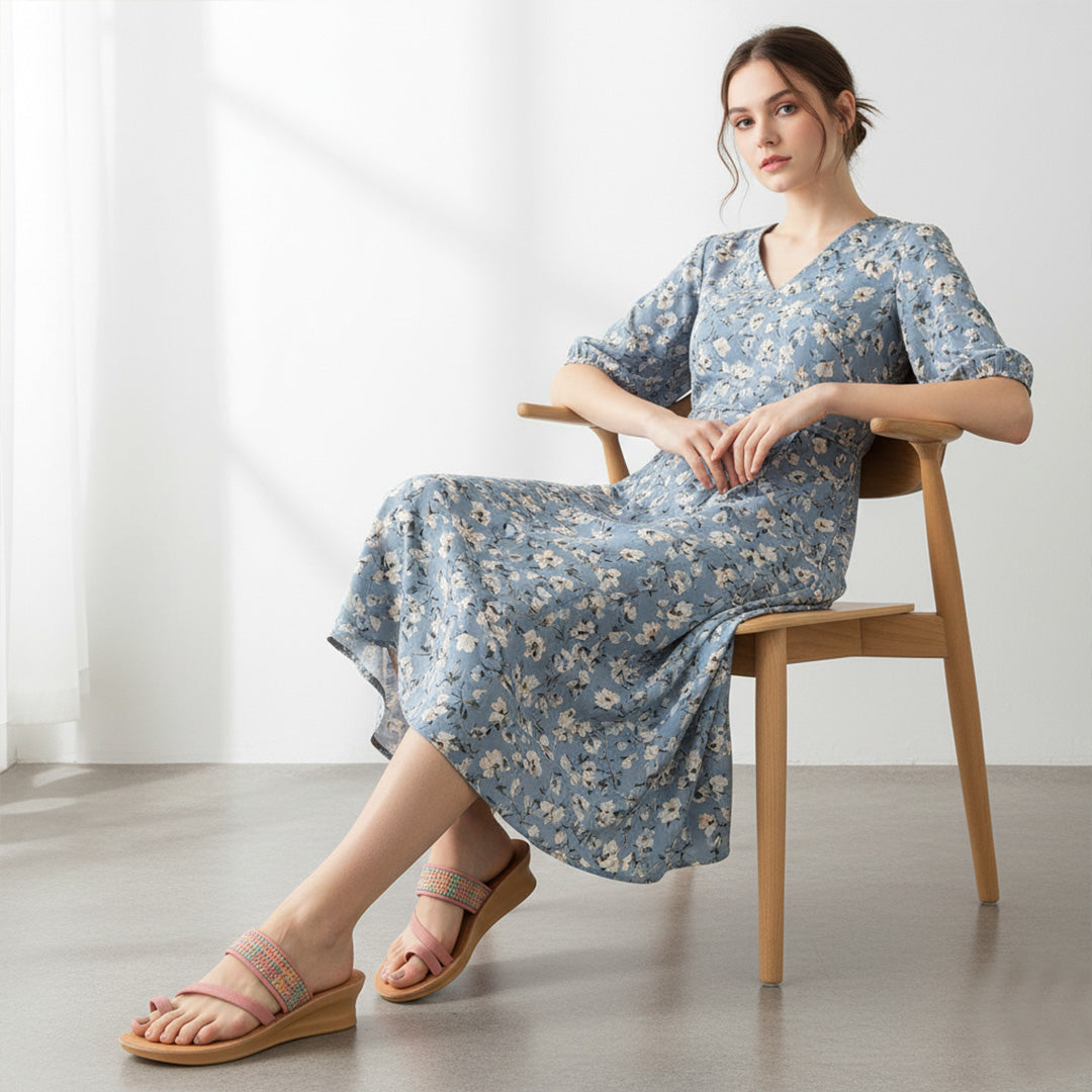 Bersache Extra Soft Classic Casual with  Regular wear with Ultra Soft & Flexibility Technology Sandal's For Women's & Girl's-(6241-Pink).
