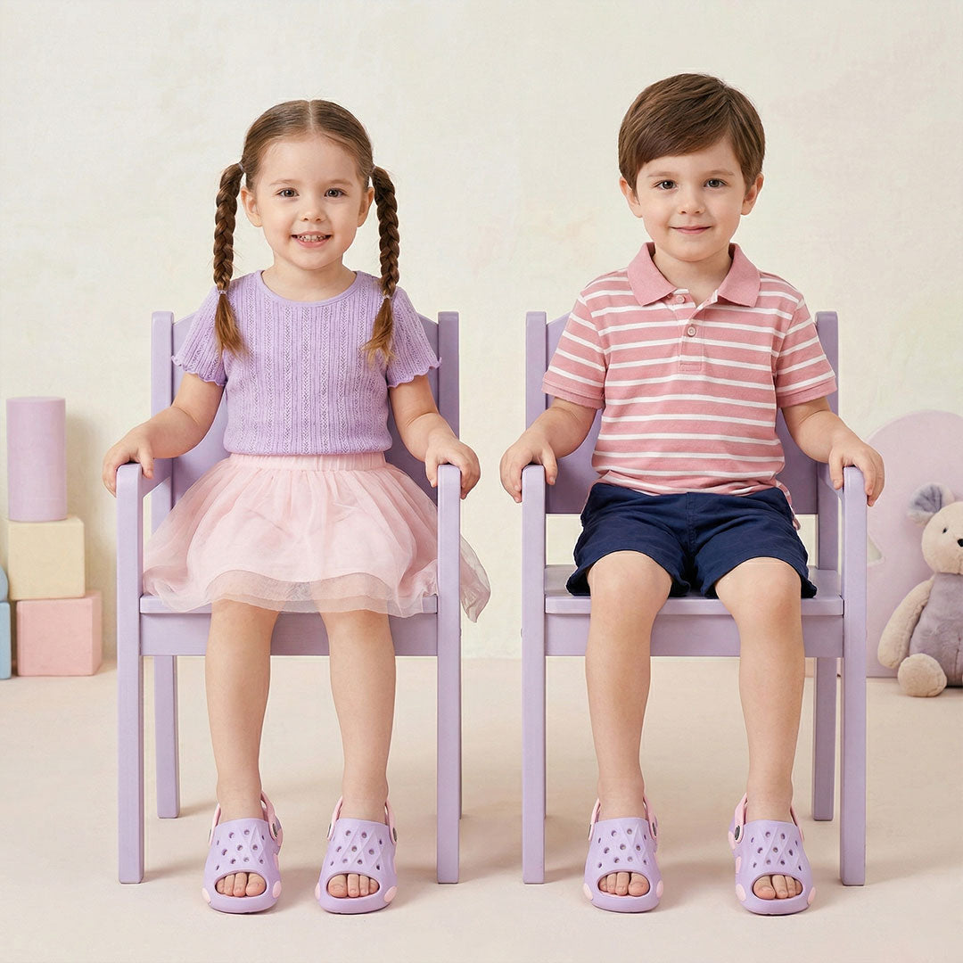 Bersache Extra Soft Classic Casual CHAPPAL with  Regular wear with Ultra Soft & Flexibility Technology Slipper for Kids's - Purple -6319.