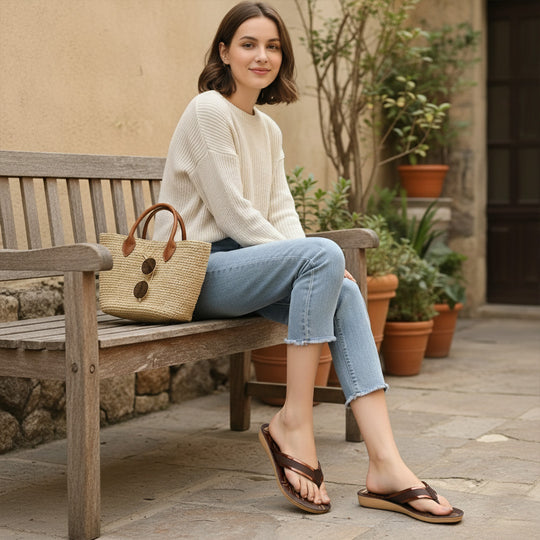 Bersache Extra Soft Classic Casual with  Regular wear with Ultra Soft & Flexibility Technology Sandal's For Women's & Girl's-(Dark-Brown)-6235