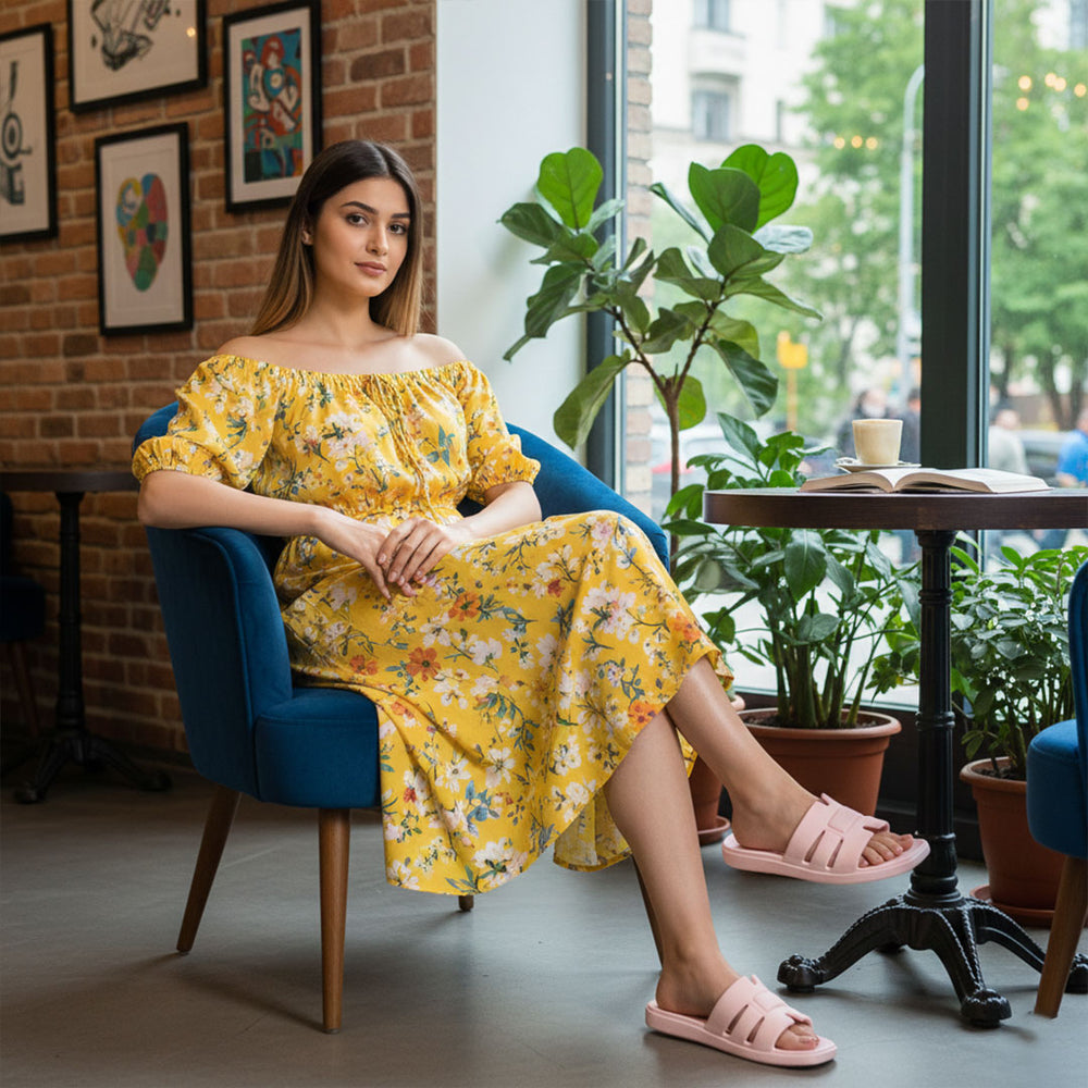 Bersache Extra Soft Classic Casual  with  Regular wear with Ultra Soft & Flexibility Technology Flip-Flop for Women's-(6302-Pink)