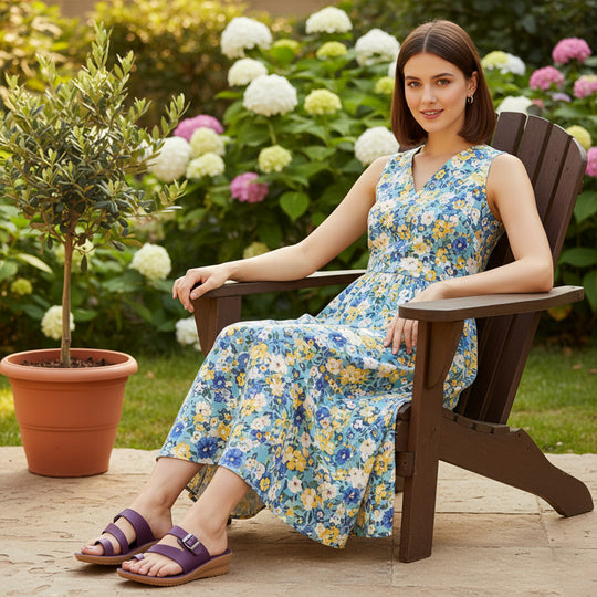 Bersache Extra Soft Classic Casual with  Regular wear with Ultra Soft & Flexibility Technology Sandal's For Women's & Girl's-(6245-Purple)