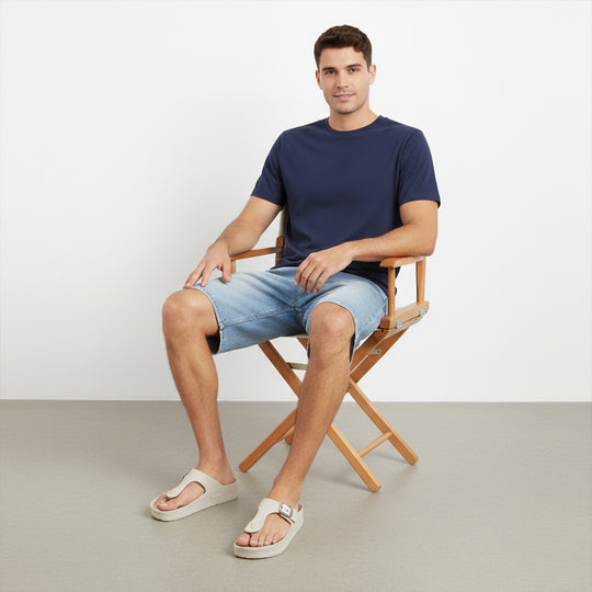 Bersache Extra Soft Classic Casual  with  Regular wear with Ultra Soft & Flexibility Technology Sandals for Men's-(6289-Beige)