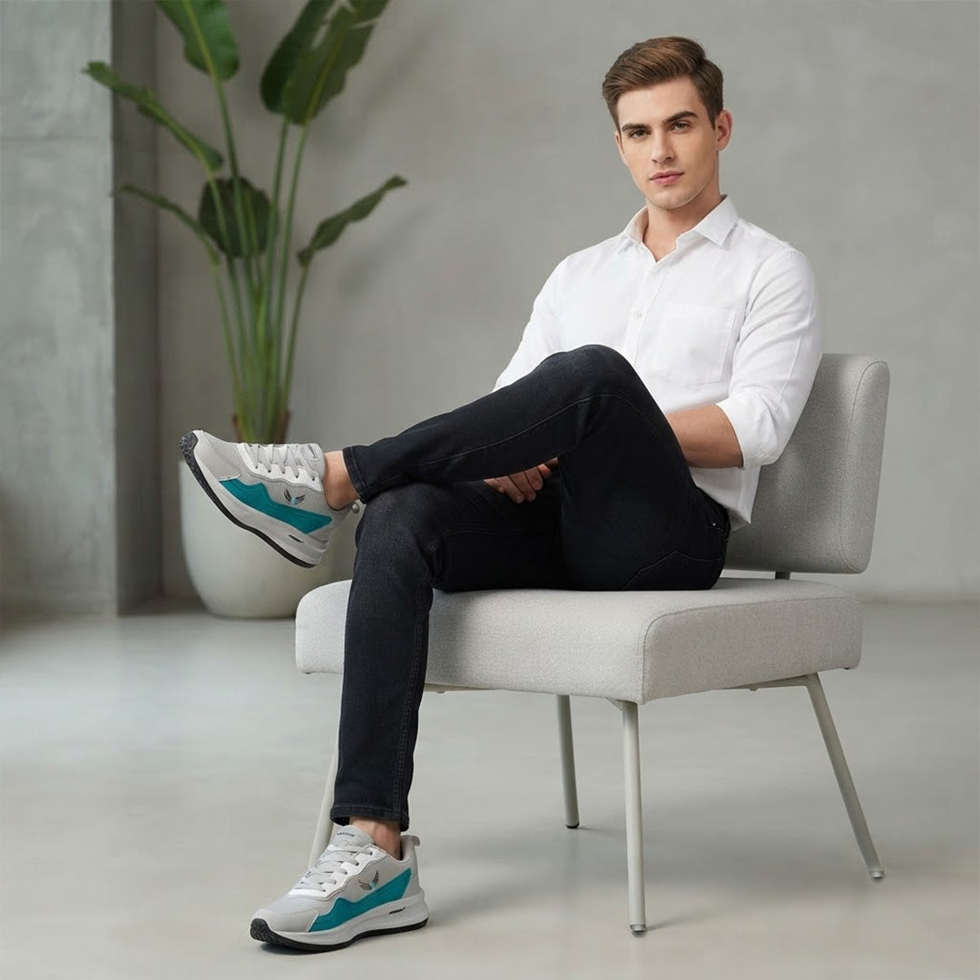 Bersache Premium Sports ,walking,Gym,cricket, Trending  Running Shoes For Men's (Blue-8145).