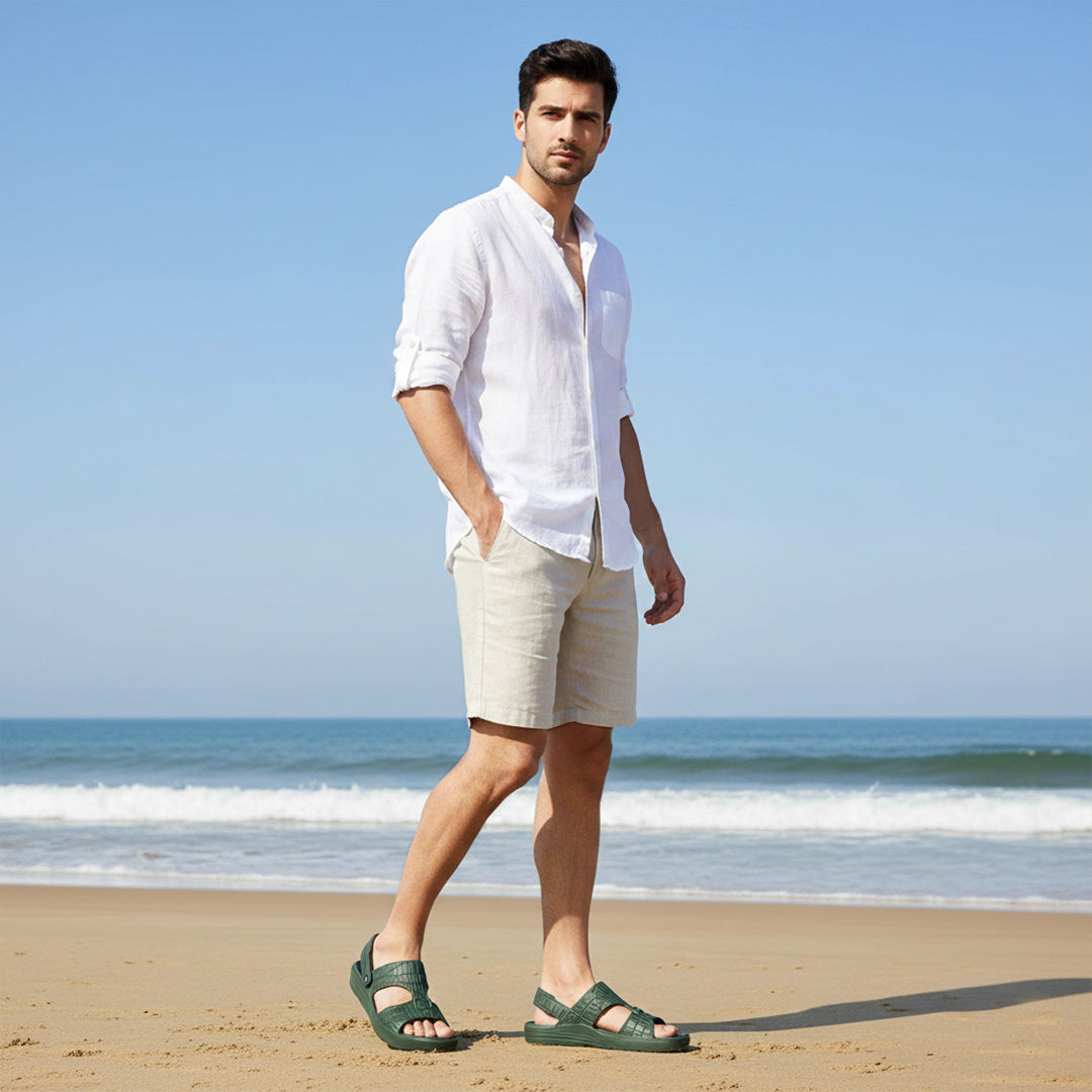 Bersache Extra Soft Classic Casual with  Regular wear with Ultra Soft & Flexibility Technology Flipflop For Men's & Boy's-Black-6270)