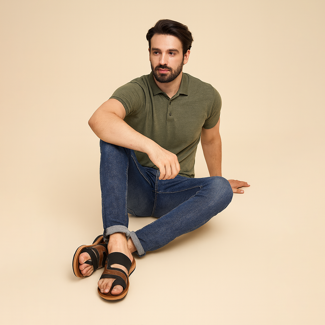 Bersache Extra Soft Classic Casual with  Regular wear with Ultra Soft & Flexibility Technology Slipper For Men's & Boy's-Brown-6217