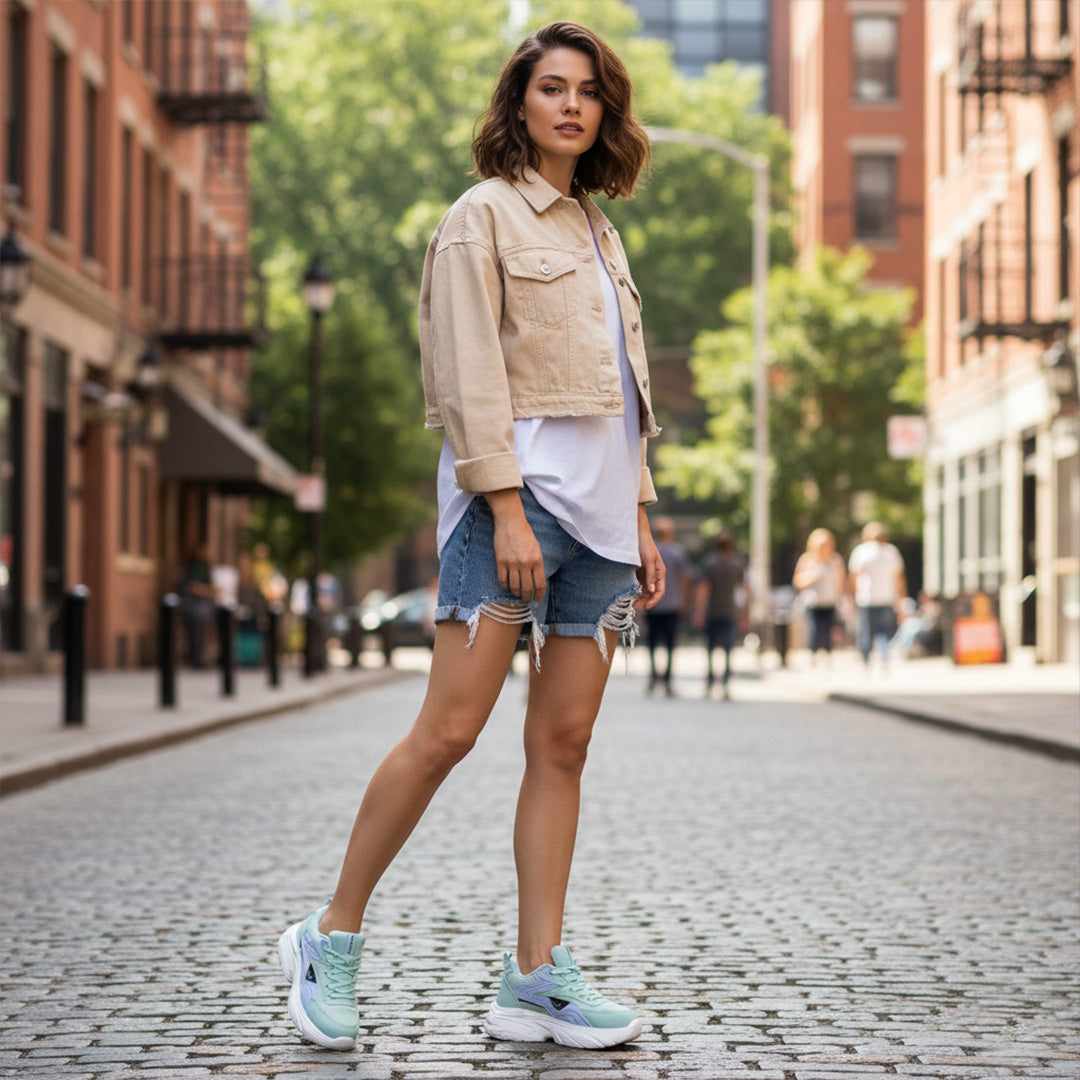 Bersache Sneaker, Loafers ,Casual with Extra comfort Sneaker Colour Changing shoes for Women (Blue-8104)