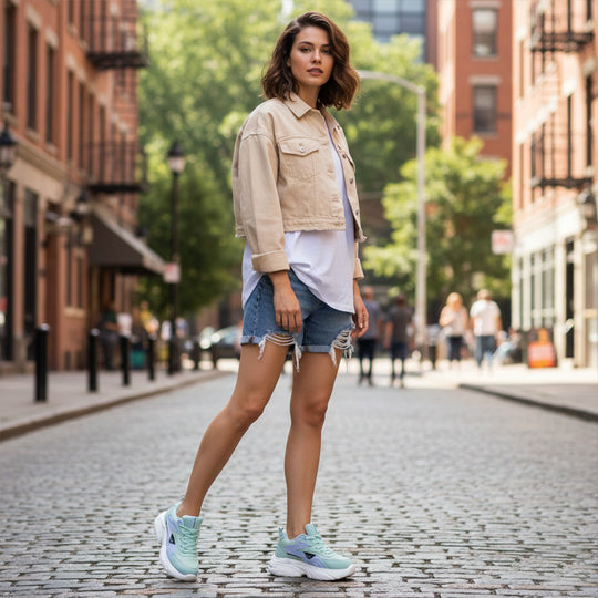 Bersache Sneaker, Loafers ,Casual with Extra comfort Sneaker Colour Changing shoes for Women (Blue-8104)