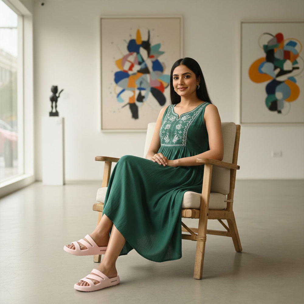 Bersache Extra Soft Classic Casual  with  Regular wear with Ultra Soft & Flexibility Technology Flip-Flop for Women's-(6310-Pink)