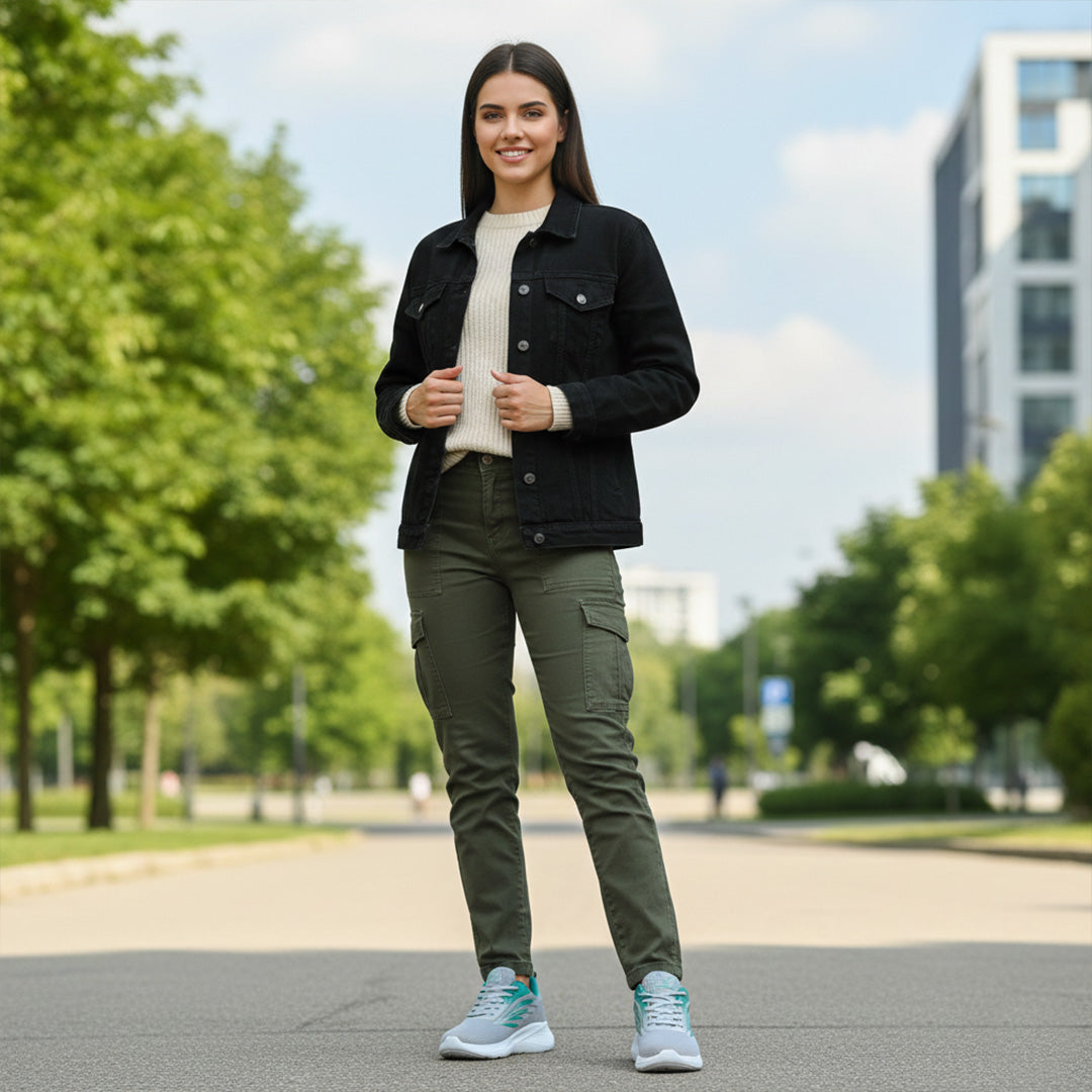 Bersache Premium Sports ,Gym, Trending Stylish Running Colour Changing shoes for Women (8093-Grey)