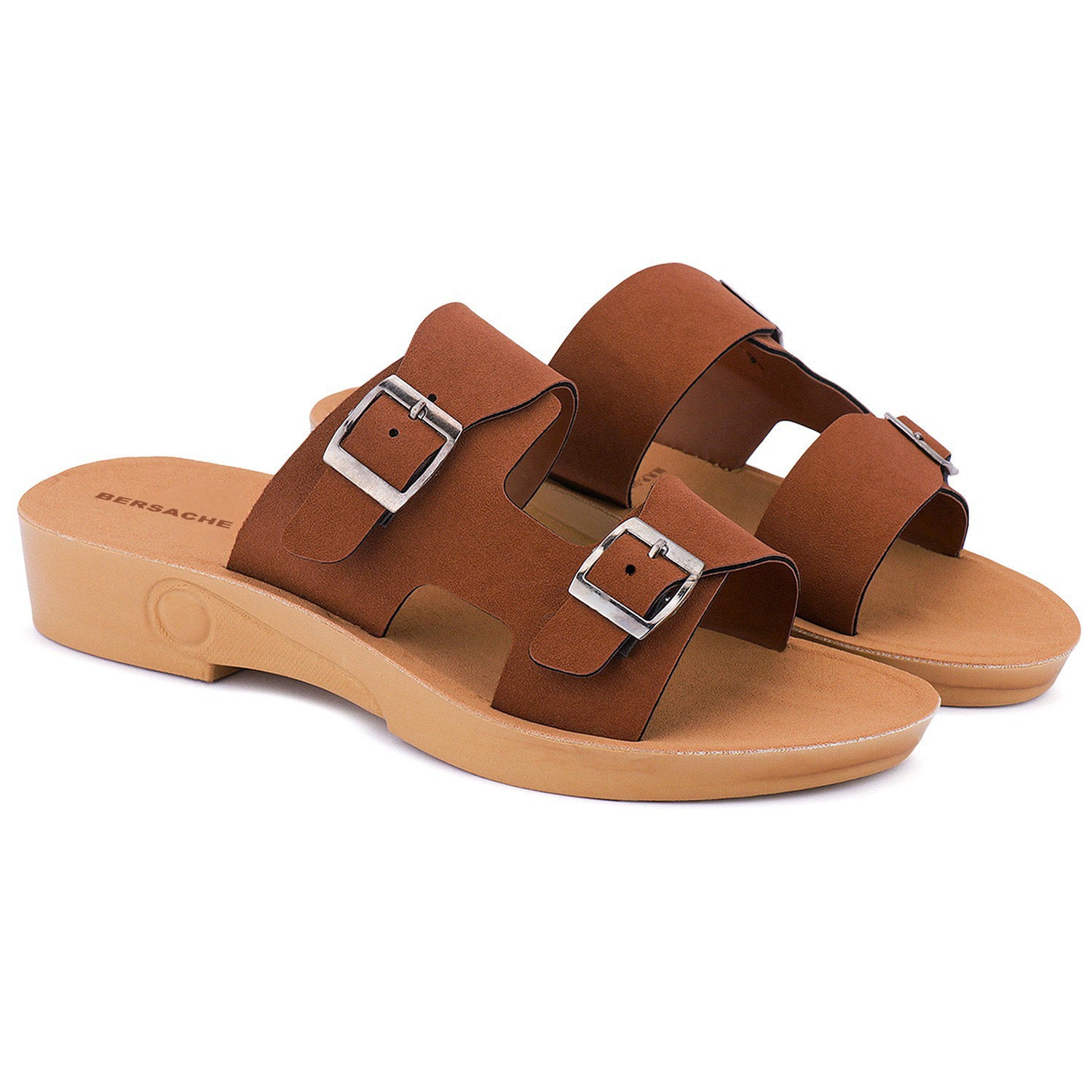 Bersache Extra Soft Classic Casual with  Regular wear with Ultra Soft & Flexibility Technology Sandal's For Women's & Girl's-Brown-6234
